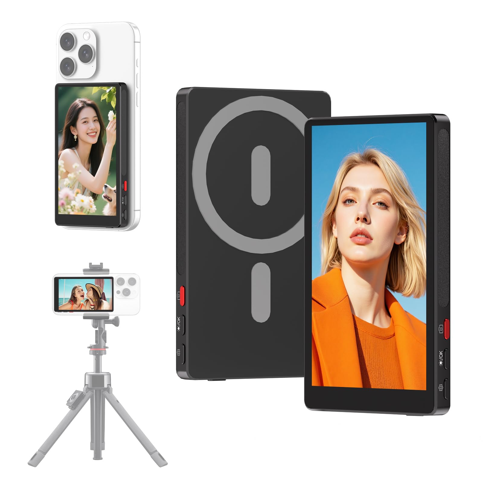 MAGEX iphone 自撮りモニター Amazon.com: MAGEX 4” Slim Wireless Selfie Monitor for iPhone